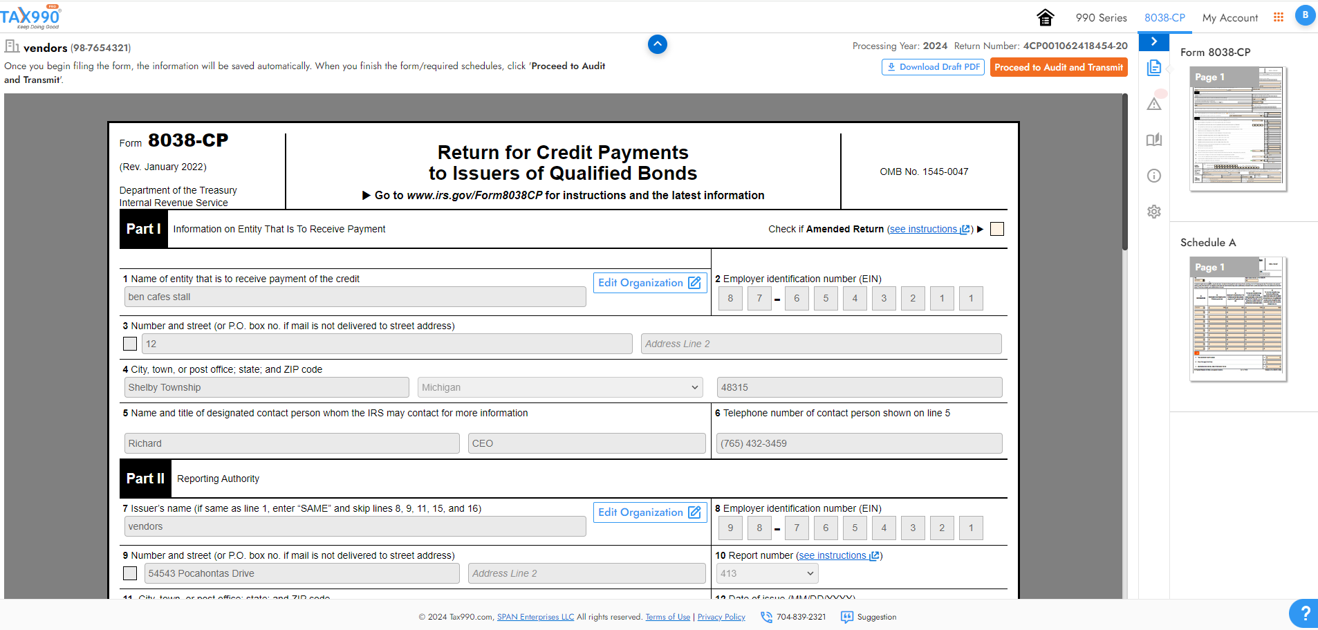 Complete Form Based Filing