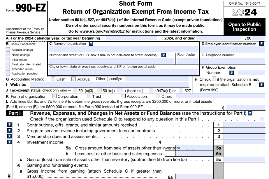 What is Form 990-EZ?