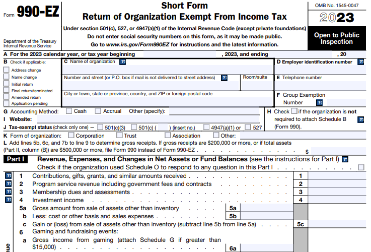 2022 IRS Form 990EZ Instructions How to fill out Form 990EZ